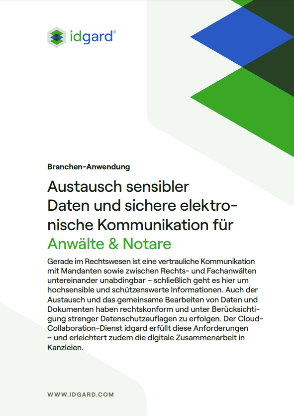 idgard Branchen-Anwendung für Anwälte Whitepaper PDF