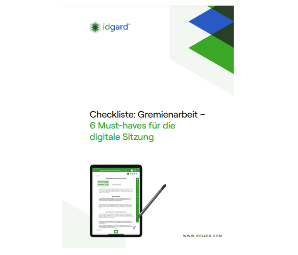 Checkliste Gremienarbeit