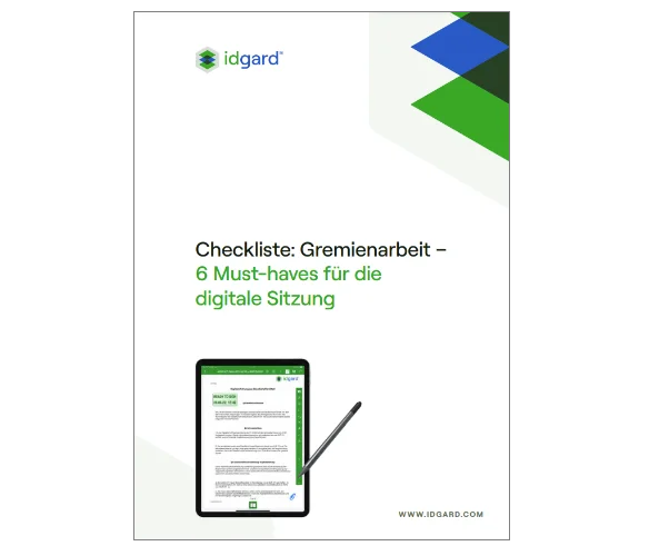 Checkliste Gremienarbeit