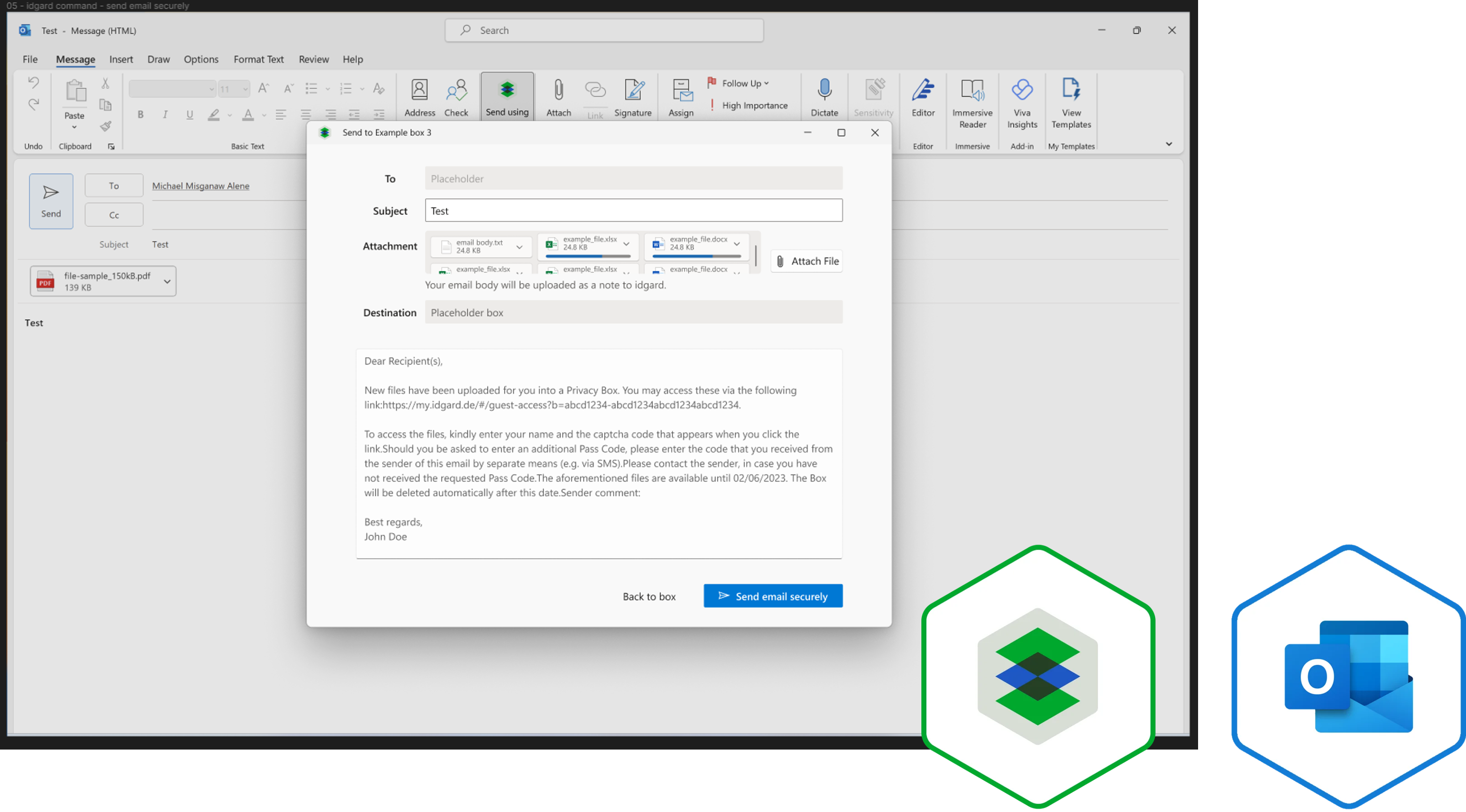 idgard für Outlook - Add on