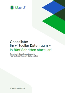 Checkliste Datenraum Cover WP idgard